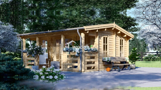 Casa din lemn de Pin Nordic, ROYAL, 5×5 m, 25 mp