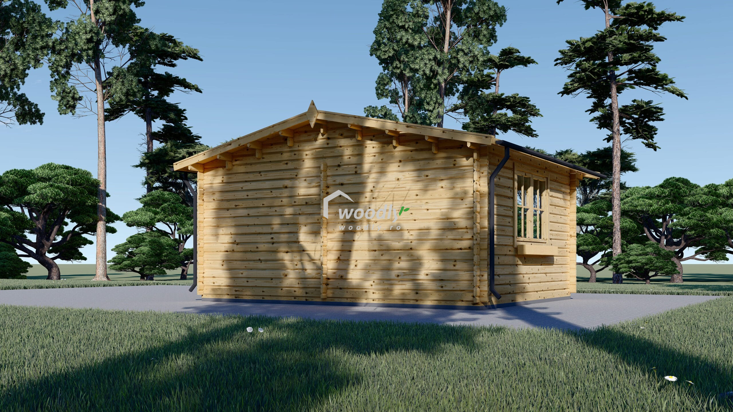 Cabană din lemn de pin nordic NATURA