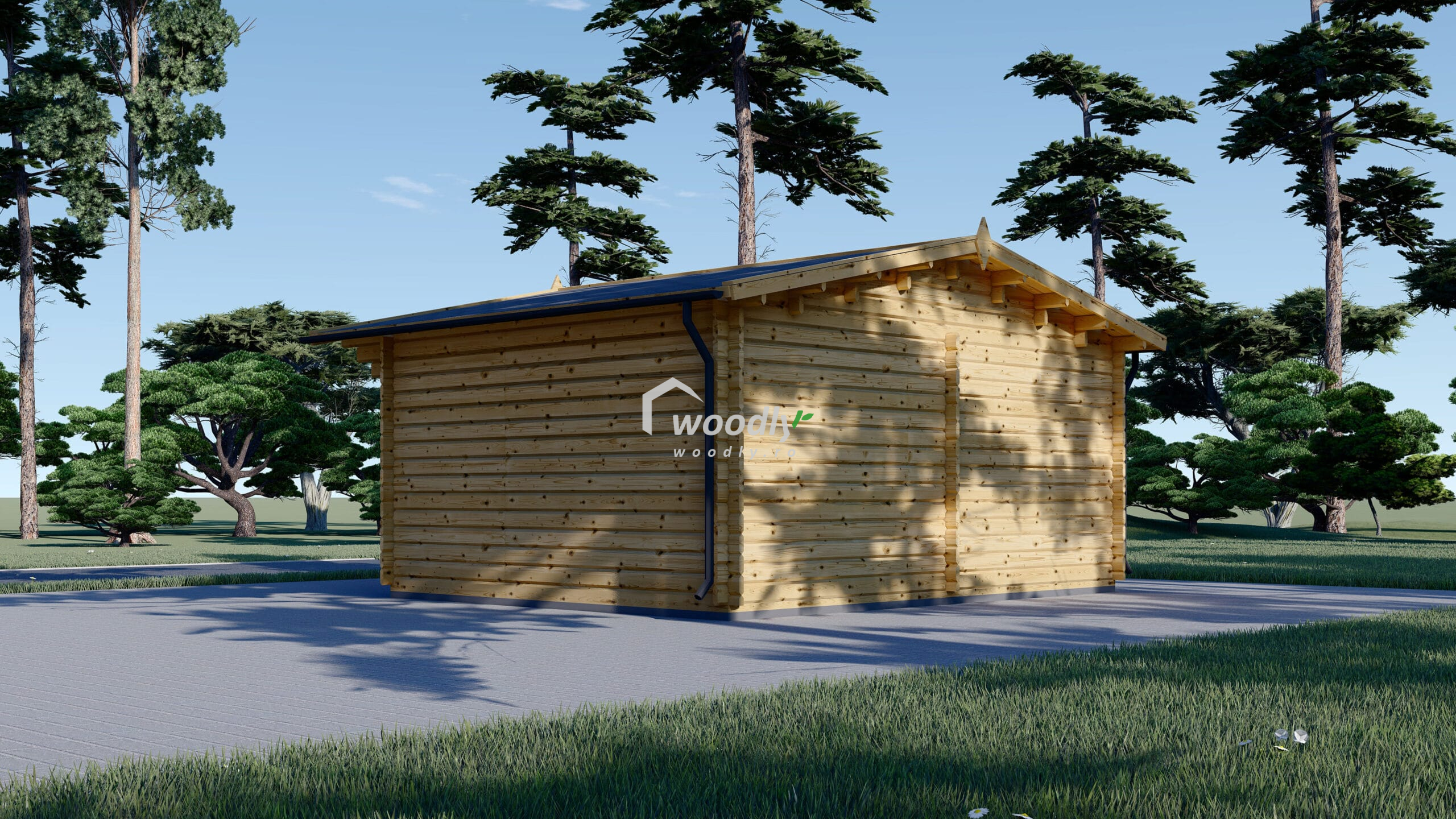 Cabană din lemn de pin nordic NATURA