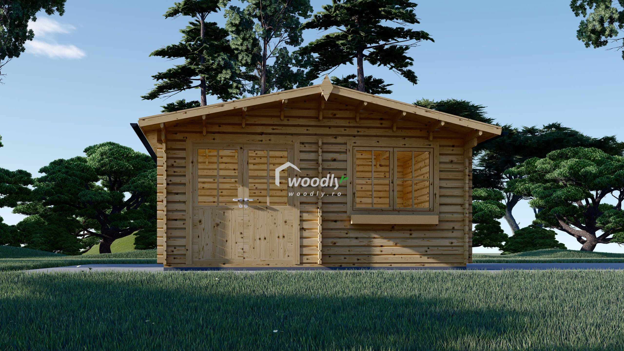 Cabană din lemn de pin nordic NATURA