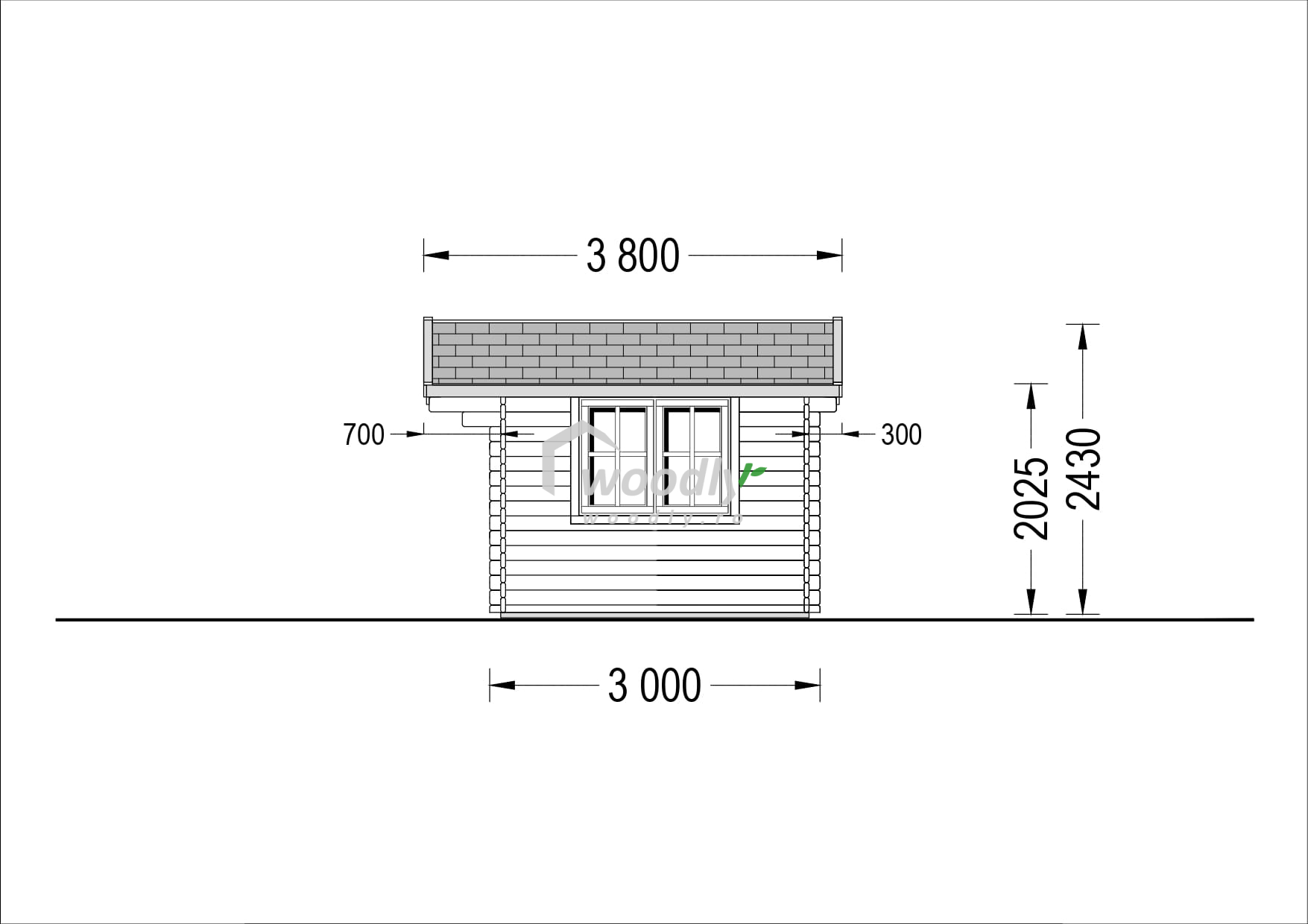 Proiect Cabană din lemn de pin nordic NATURA
