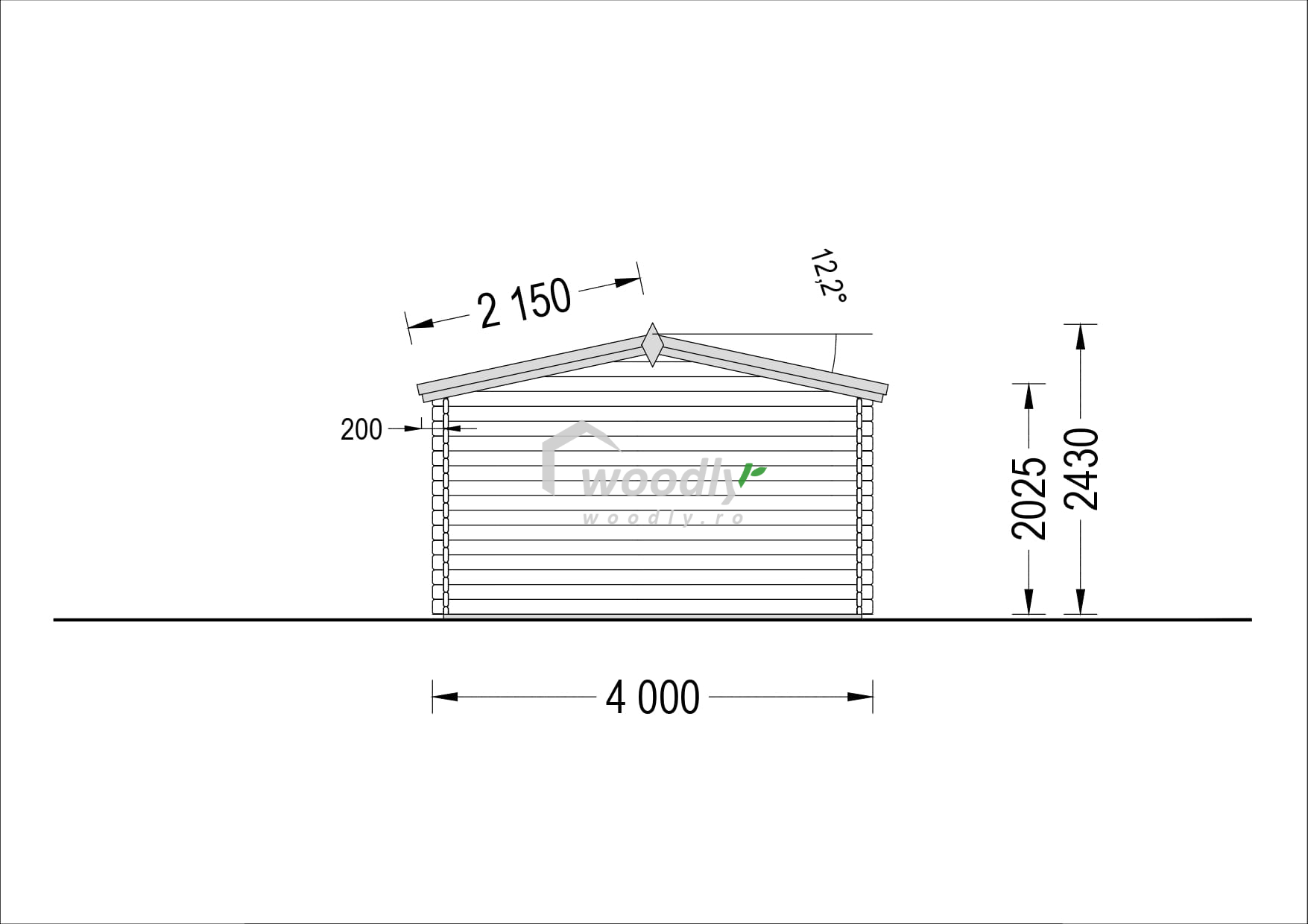 Proiect Cabană din lemn de pin nordic NATURA