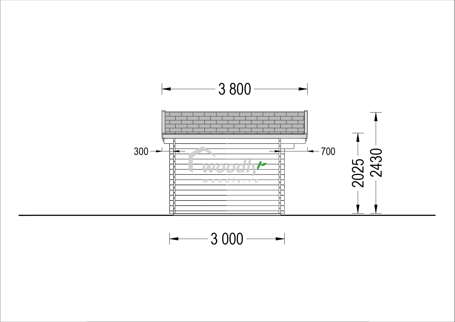 Proiect Cabană din lemn de pin nordic NATURA