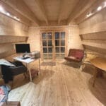 Casa lemn 37mp, terasa, mansarda, balcon, TIP A