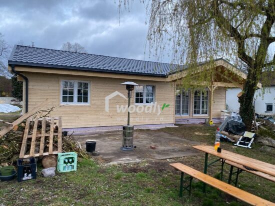 Casa lemn 68 mp, 6 camere, perete dublu, ADELE