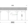 Proiect Carport, Pergola Auto din Lemn, simplu, inaltime personalizata, 18mp, 3x6 CLASSIC
