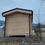 Foto client Căsuță de grădină din lemn, 20mp, 2 camere, perete unic de 44mm, 7x3m, ELEONORA