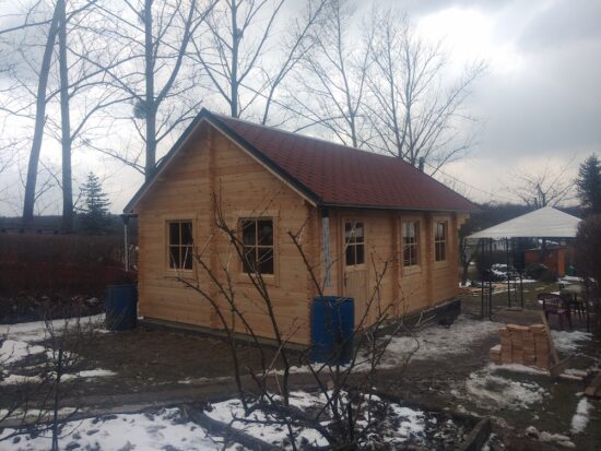 Foto client Cabana din lemn izolata cu mansarda SCOOT