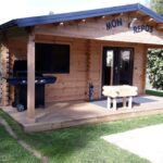 Poza client Casa din Lemn 36mp, veranda, 2 camere, perete unic de 44mm, 6x6m, CAMILA