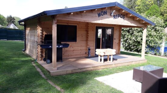 Poza client Casa din Lemn 36mp, veranda, 2 camere, perete unic de 44mm, 6x6m, CAMILA