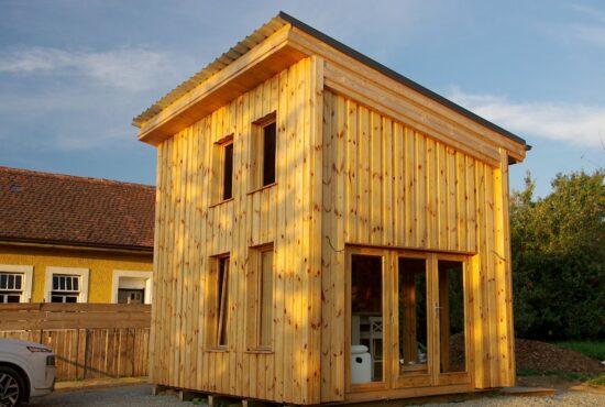 Foto client Casa din lemn izolata 35 mp cu etaj 