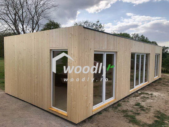 Casa din lemn moderna 47mp Premium