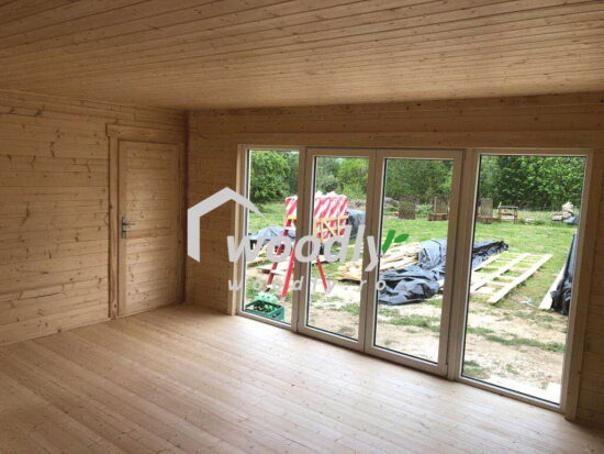 Casa din lemn moderna 47mp Premium