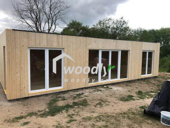 Casa din lemn moderna 47mp Premium