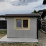 Foto client Căsuță de grădină din lemn 12 mp, izolată, vopsită și montată de Woodly în Ilfov  