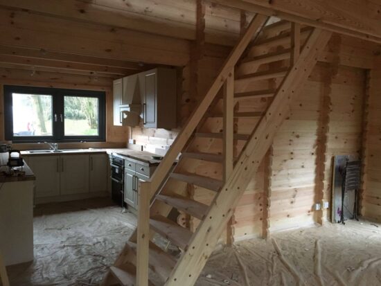 Foto client 1 casa din lemn izolata cu mansarda Langon