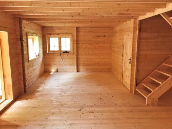 Imagine client 3 cabana din lemn izolata cu mansarda Langon