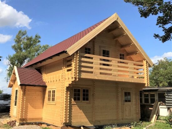 Imagine client 3 cabana din lemn izolata cu mansarda Langon