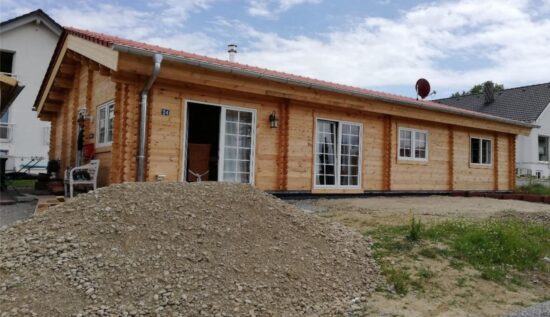 Foto client Casă din lemn izolată cu 2 dormitoare, living, 2 băi, 103mp, LIMOGES