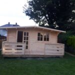 Foto client Casuță de grădină din lemn cu terasă Wissous