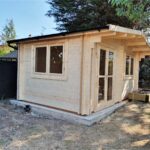 Foto client Casuță de grădină din lemn cu acoperiș prelungit Wissous