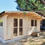 Foto client Casuță de grădină din lemn cu acoperiș prelungit Wissous