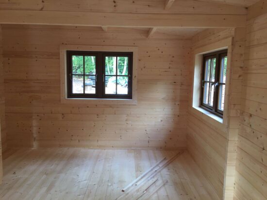 Foto client Casă din lemn izolată, 60mp, Fill