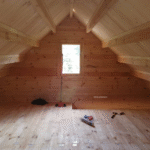 Foto client Cabana din lemn izolată, cu mansarda, terasa Livington