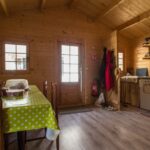 Poza client Casă din lemn, 44mp, 3 camere, 6x8m, perete unic de 44mm pin nordic, DIANA