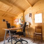 Poza client Casă din lemn, 44mp, 3 camere, 6x8m, perete unic de 44mm pin nordic, DIANA