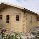 Poza client Casă din lemn, 44mp, 3 camere, 6x8m, perete unic de 44mm pin nordic, DIANA