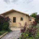 Poza client Casă din lemn, 44mp, 3 camere, 6x8m, perete unic de 44mm pin nordic, DIANA