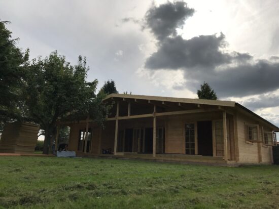 Poze Client Casa din lemn rezidentiala 120 mp, 3 dormitoare, terasa acoperita Riviera