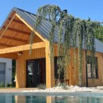 Casă din Lemn izolată cu mansarda 39 mp + terasa acoperite 13mp, 3 camere, baie, perete dublu de 44mm + Izolație + 20mm, 5x9m, AGATA