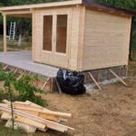 Casuta de Gradina din Lemn 14mp Larisa, montaj realizat de Woodly