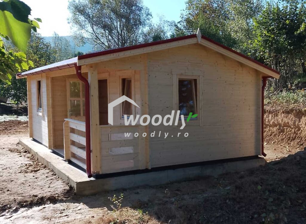 Baia Mare, Maramures, montaj casuta din lemn NANTES 28 mp