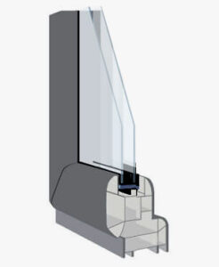 Ferestre PVC cu termopan pentru case din lemn
