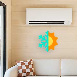 Aer conditionat casa din lemn