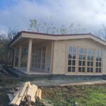 Montaj casuta de gradina din lemn, model MIA, 30mp +terasa, in Iasi