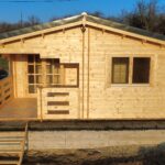 Montaj casa din lemn la cheie, modulara Olivia, 35 mp in Stefanesti Arges