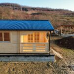 Montaj casa din lemn la cheie, modulara Olivia, 35 mp in Stefanesti Arges