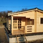 Montaj casa din lemn la cheie, modulara Olivia, 35 mp in Stefanesti Arges