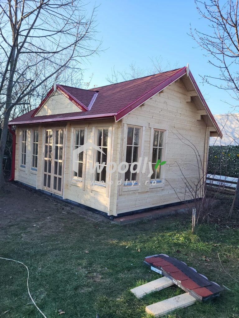 Snagov, Ilfov - montaj căsuță de grădină din lemn, CLOCKHOUSE, 22 mp