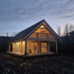 Caianu, Cluj - Montaj casă din lemn modulara, izolată, cu mansarda, Aura, 130 mp