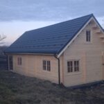 Caianu, Cluj - Montaj casă din lemn modulara, izolată, cu mansarda, Aura, 130 mp