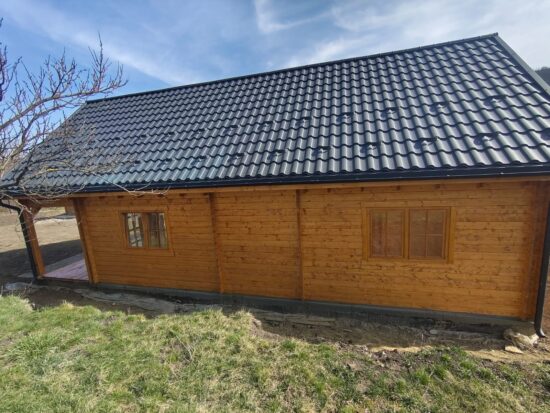 Caianu, Cluj - Montaj casă din lemn modulara, izolată, cu mansarda, Aura, 130 mp