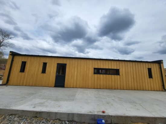 Montaj Turda, Cluj, casă din lemn la cheie BELLA 3 – 75 mp, living, 3 dormitoare, 2 bai,