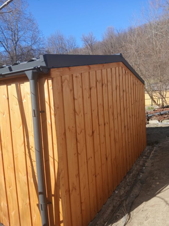 Valcea casa din lemn la cheie, modulara, Pia, 25 mp cu terasa acoperita si o camera
