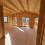 Brasov - Casă din lemn, izolată, modulară, rezidențială, 75 mp, 3 camere, baie și verandă