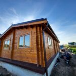 Brasov - Casă din lemn, izolată, modulară, rezidențială, 75 mp, 3 camere, baie și verandă